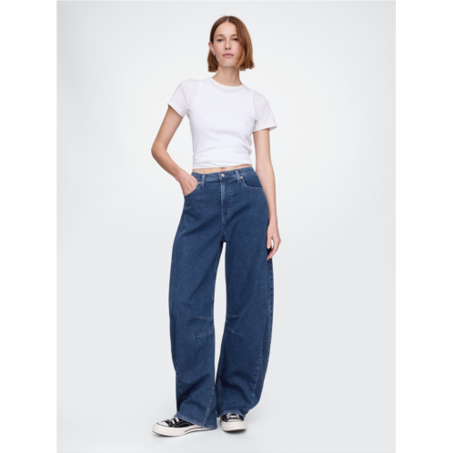 Gap High Rise Knit Horseshoe Jeans