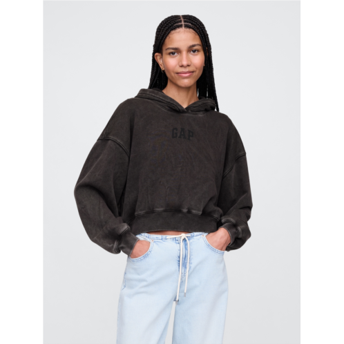 Gap VintageSoft Crop Logo Hoodie