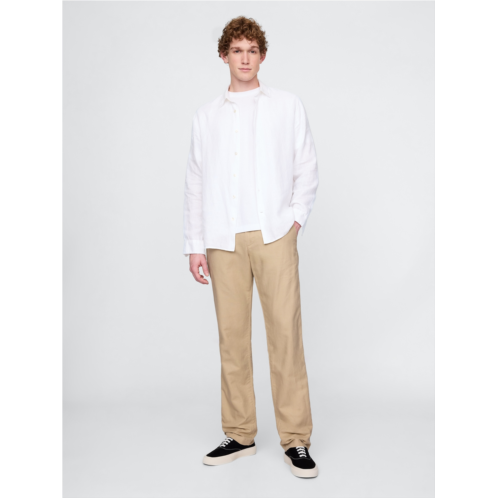 Gap Linen-Cotton Khakis
