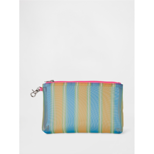 Gap Mesh Zip Pouch Bag