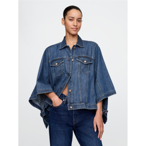 Gap UltraSoft Denim Cape Jacket