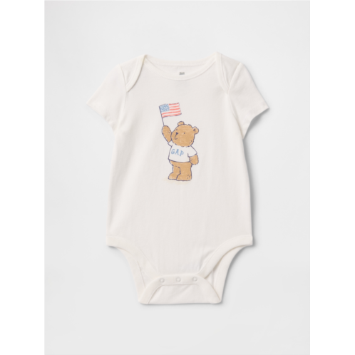 Gap Baby Brannan Bear Americana Logo Bodysuit