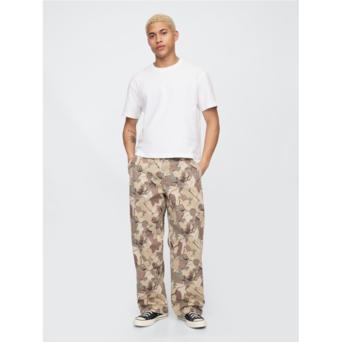 Gap Twill Camo Utility Khakis
