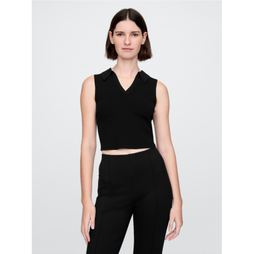 Gap Cropped Rib Sweater Tank