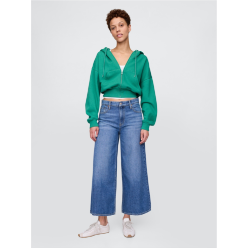 Gap Mid Rise UltraSoft Crop Baggy Jeans