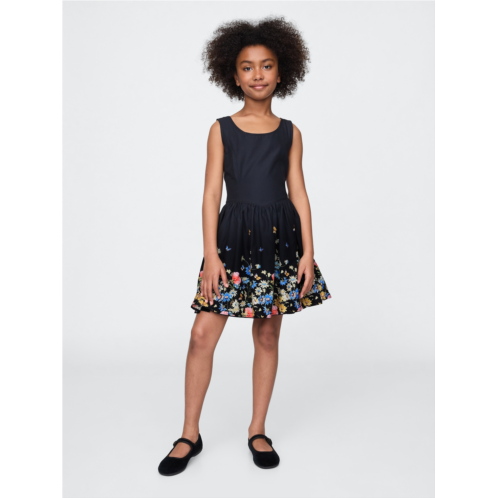 Gap Kids Linen-Cotton Floral Dress