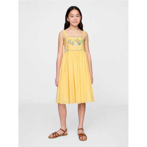 Gap Kids Embroidered Midi Dress