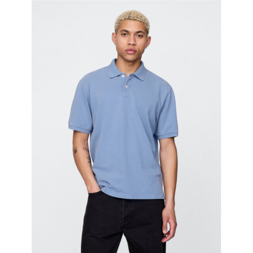 Gap Relaxed Pique Polo Shirt