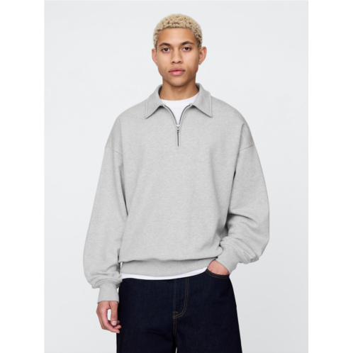 Gap Heavyweight Oversized Quarter-Zip Pullover