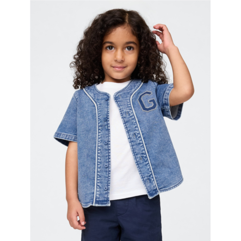 Gap Baby & Toddler Denim Logo Baseball Jersey