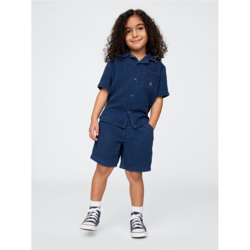 Gap Baby & Toddler Crinkle Gauze Denim Outfit Set