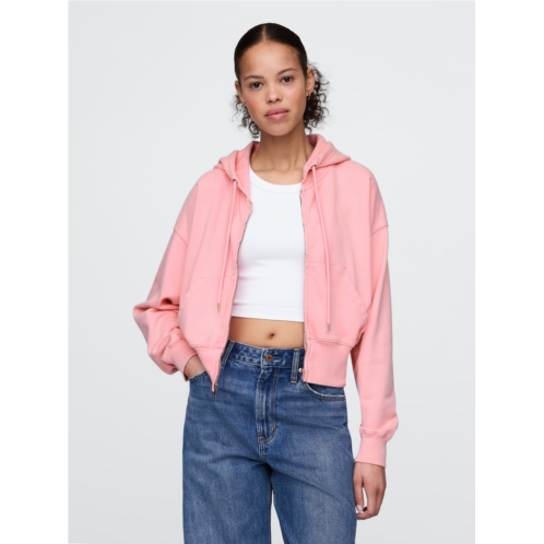 Gap French Terry Oversized Zip Wedge Hoodie