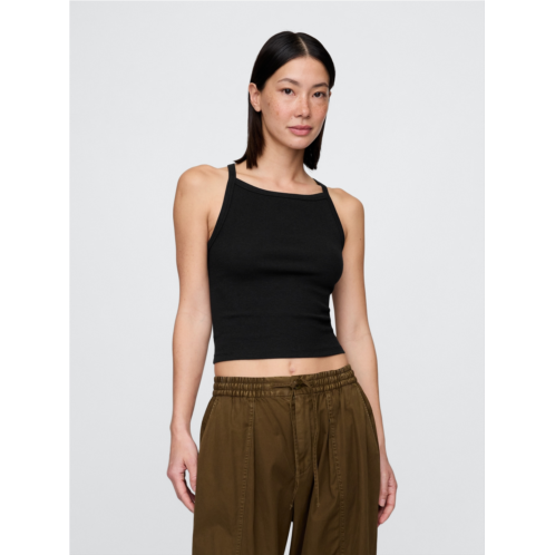 Gap Modern Apron-Neck Crop Tank Top