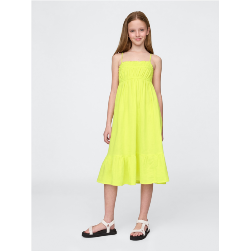 Gap Kids Crinkle Gauze Midi Dress