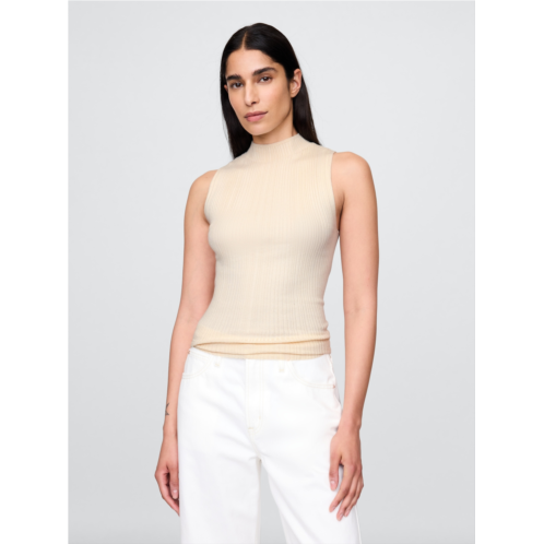 Gap Rib Mockneck Tank Top
