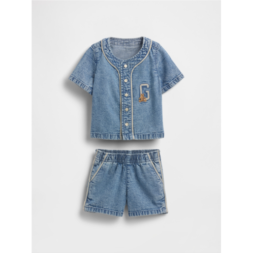 Gap Baby Denim Jersey Outfit Set