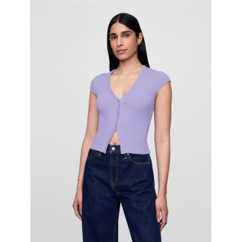 Gap Cropped Rib Cardigan