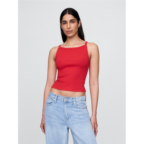 Gap Modern Apron-Neck Crop Tank Top