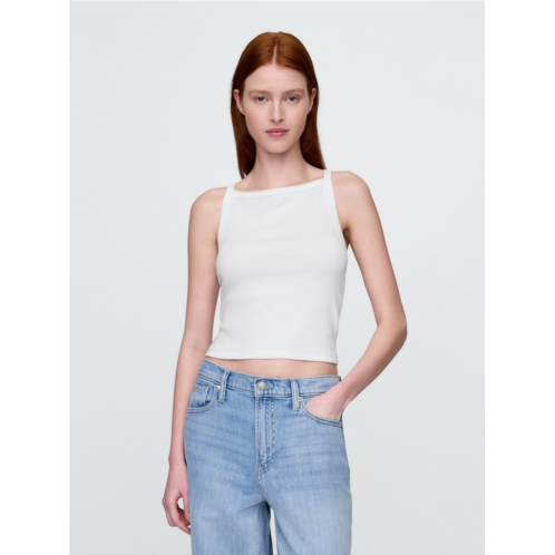 Gap Modern Apron-Neck Crop Tank Top