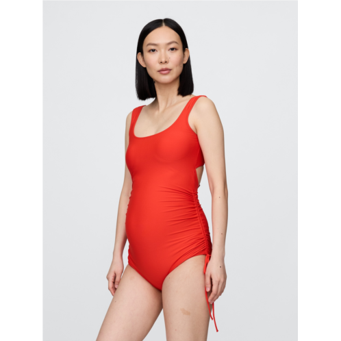 Gap Maternity Tie-Back One-Piece Swimsuit