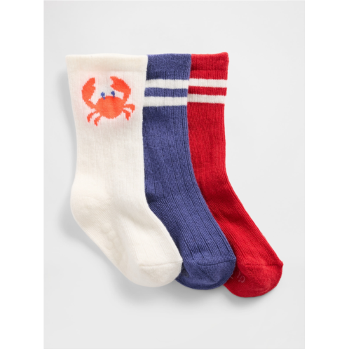 Gap Baby First Favorites Crew Socks (3-Pack)