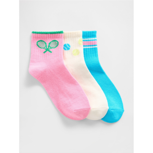 Gap Kids Quarter Crew Socks (3-Pack)