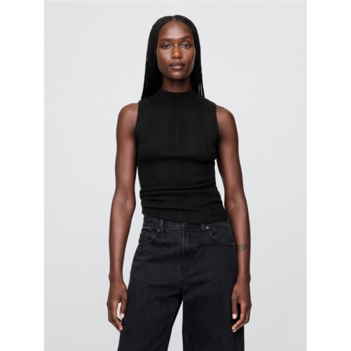 Gap Rib Mockneck Tank Top