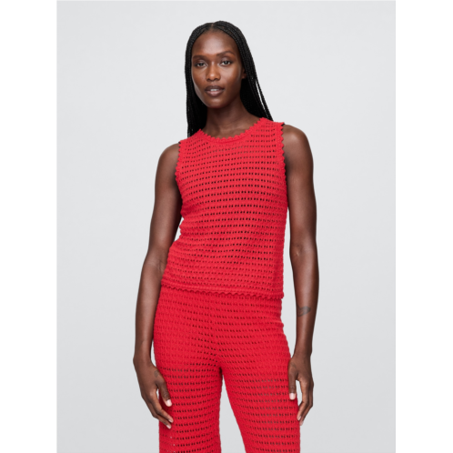 Gap 100% Cotton Crochet Tank Top