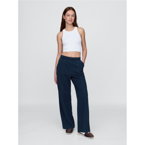 Gap Seamed Wide-Leg Sweatpants