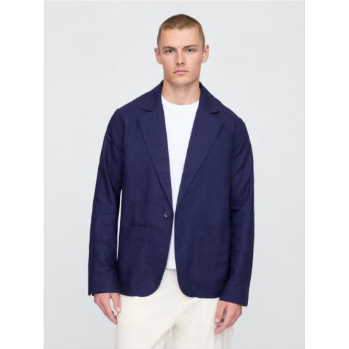 Gap Relaxed Linen-Cotton Blazer