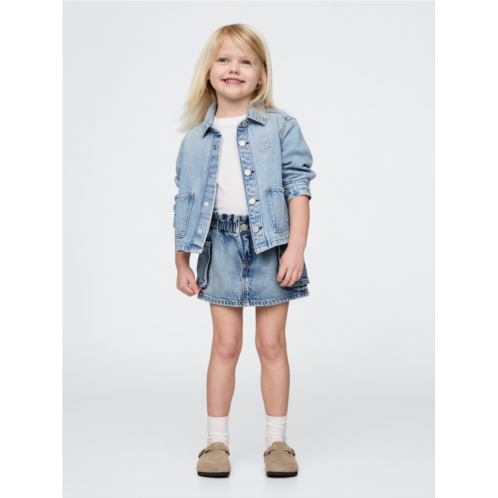 Gap Baby & Toddler UltraSoft Denim Cargo Skort