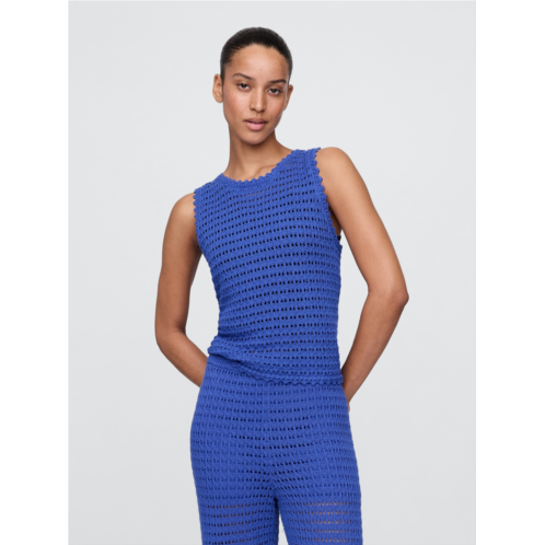 Gap 100% Cotton Crochet Tank Top