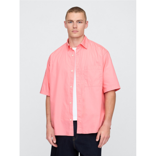 Gap Organic Cotton Oversized Poplin Shirt