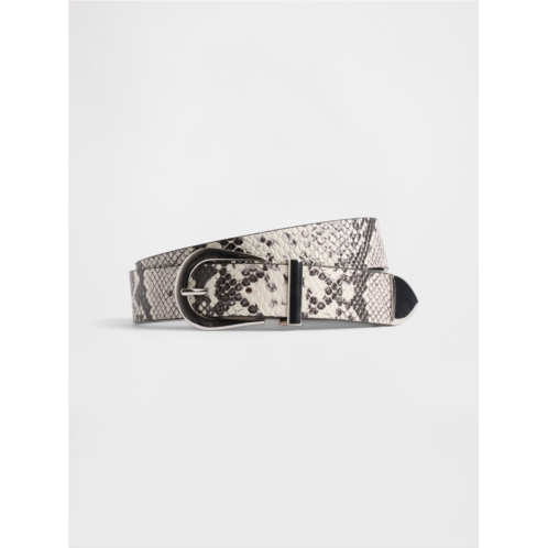 Gap Leather Snake Print Belt