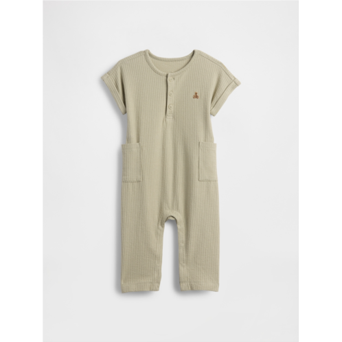 Gap Baby Seersucker Henley Footless One-Piece