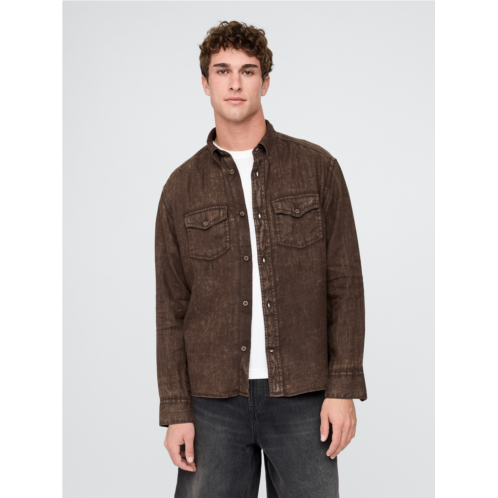 Gap 100% Linen Classic Shirt
