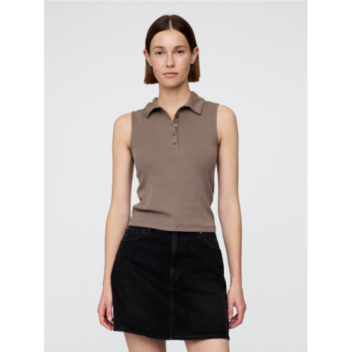 Gap Modern Polo Crop Tank Top
