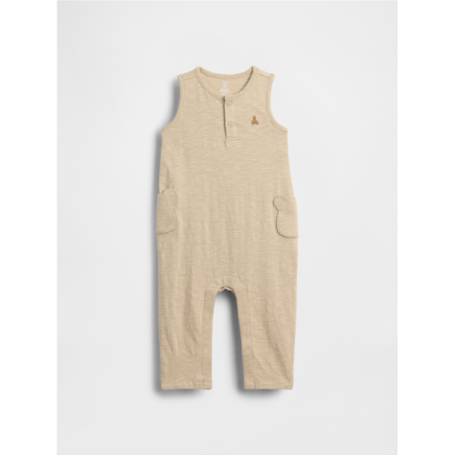 Gap Baby Organic Cotton Bear Pocket One-Piece