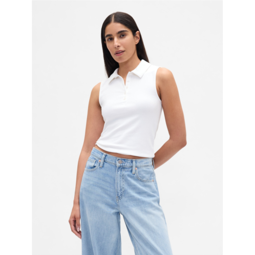 Gap Modern Polo Crop Tank Top