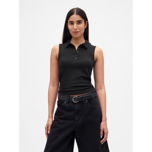 Gap Modern Polo Crop Tank Top
