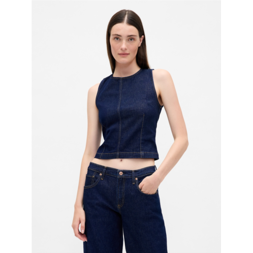 Gap Denim Crop Shell Tank Top