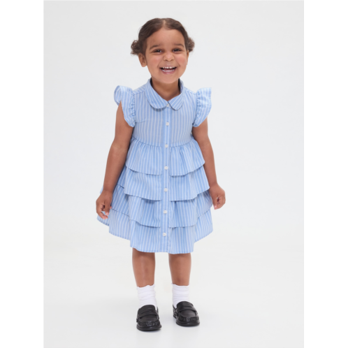 Gap Baby & Toddler Poplin Tiered Shirtdress