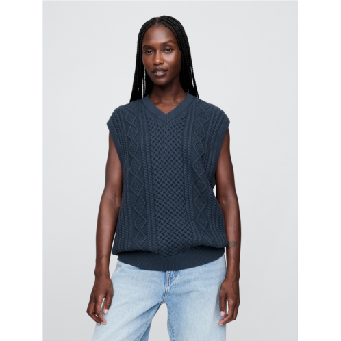 Gap × Malbon Cable-Knit Sweater Vest