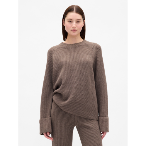 Gap CashSoft Shaker-Stitch Boyfriend Sweater