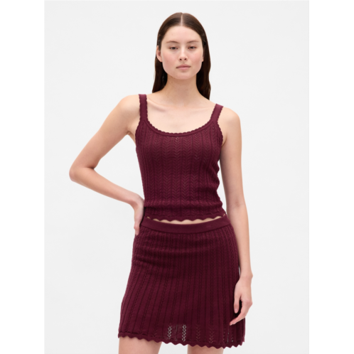 Gap 100% Cotton Pointelle Tank Top
