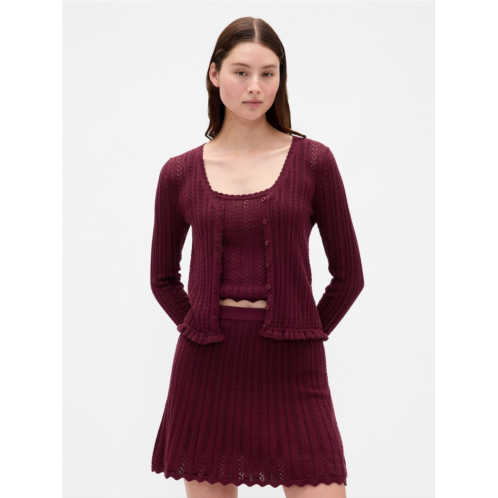Gap 100% Cotton Pointelle Cardigan