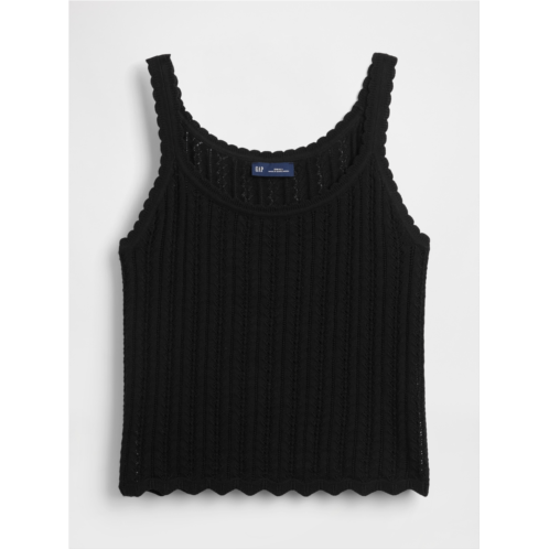 Gap 100% Cotton Pointelle Tank Top
