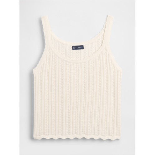 Gap 100% Cotton Pointelle Tank Top