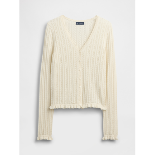Gap 100% Cotton Pointelle Cardigan