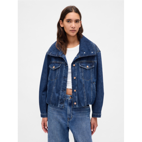 Gap Denim Oversized Bubble Jacket